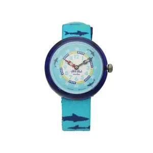 [신세계라이브쇼핑]플릭플락 FBNP157 POOL IN MIAMI SHARKASM 아동 나토시계