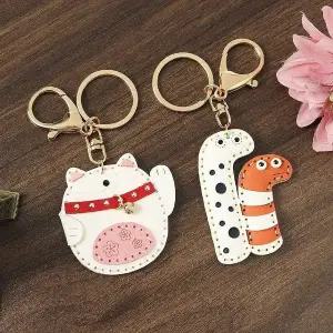 티니키링 뱀 고양이와 애니멀 2종세트 열쇠고리 (WFHJHLR)