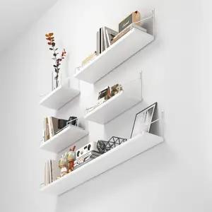 무타공 접착 3단 수납선반 벽걸이 부착형 인테리어 선반 3컬러