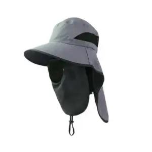 등산 얼굴 뒷목 햇빛가리개 모자 다크그레이 농사용모자