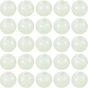 MMETXITY 글로우 낚시 구슬 - 플라스틱 야광 원형 부드러운 미끼 알 리그가 야외 태클 도구에 적용됩니다