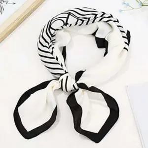 가방끈 여성 롱스카프 70X70cm 03스카프 화이트태슬 가방끈