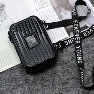 미니 귀여운 휴대용 파우치 캐리어 어깨끈 포함 인쇄 어깨끈파우치