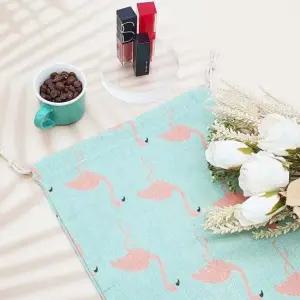 여행파우치 린넨 파우치 홍학 대