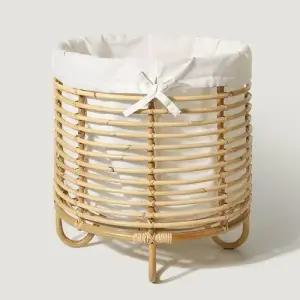 오픈형 라탄 세탁바구니 빨래통 햄퍼 정리수납함 대 WFH0MQD