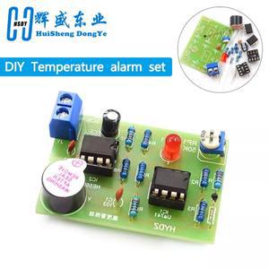 온도 부저 키트 음향 광학 경보 부품 DIY 회로 학생 실험 훈련