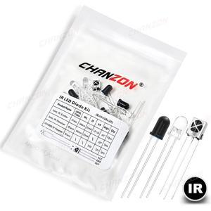 20pcs 5mm 940nm VS1838B IR LED 방출 다이오드 키트 송신기 수신기 적외선 램프 이미 터 포토 트랜지스터