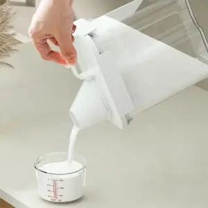 원뿔모양입구다용도용기 다용도실 계량컵 간편 곡물 쌀통 투명 (WFKHZK0)