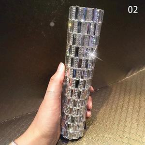 크리스탈 장식 범용 무선 마이크 지터 핸드헬드 슬리브 웨딩 파티에 빛나는 미포함