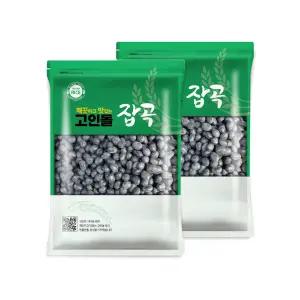 고인돌잡곡 강화산 서리태 검정콩 속청서리태 2kg(1kgx2개)