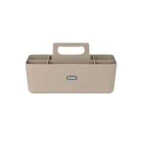 책상 정리 수납함 핸디 박스 베이지 사무용 소품 정리함 (WFKIOG1)