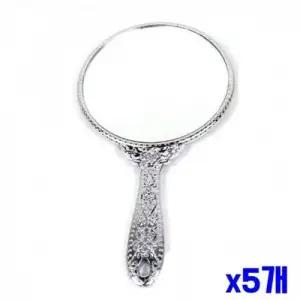 WL 화려한 공주손거울 대형-실버 x5개 WFLR19Y