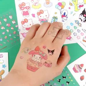 산리오 데코포인트 타투스티커 랜덤발송/지워지는/타투/스티커/캐릭터/컬러/다리/어린이/키즈/귀여운/여아