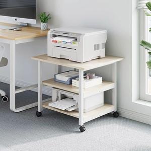 프린트거치대 프린터 선반 서랍 철제 본체 이동식 테이블