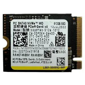 웨스턴 디지털 WD SN740 512GB 1TB 2TB M.2 2230 SSD 솔리드 스테이트 드라이브[세금포함] [정품] Internal