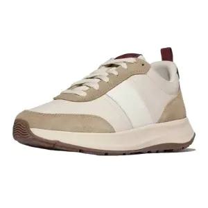 핏플랍 F-모드 남성 레더스웨이드 스니커즈 - 파리 베이지 FT59K1N05A 186496