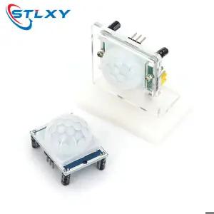 호환 HC-SR501 적외선 조정 IR 초전기 적외선 PIR 모듈 모션 센서 감지기 경보기 모듈 아두이노 DIY 키트 H