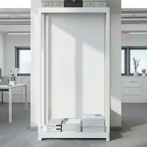 올메탈 철판수납장 MAX200 고하중 창고선반 2단 1200x450x2400