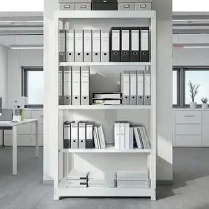 올메탈 철판수납장 MAX200 고하중 창고선반 5단 1200x300x2400