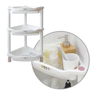 틈새 코너 수납 선반 3단 욕실 정리함 세탁실 수납용품 1P (WFKL0NZ)