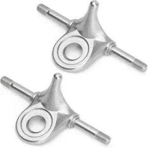 코스모스 1쌍 롤러 스케이트 삼각형 트럭 플레이트 교체 더블 액션 알루미늄 합금 주물 액세서리