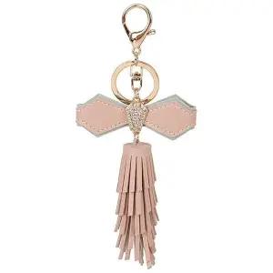 [하프클럽/]캉캉 리본 참장식 키링 액세서리 가방 가죽 6컬러