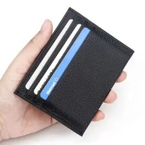 [하프클럽/]소가죽 슬림 미니 카드 지갑 1P 3장 지폐 홀더 케이스