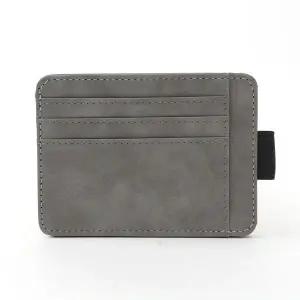 [하프클럽/]그레이 교통카드 포켓지갑 베이직 카드지갑 인조가죽
