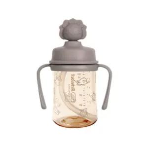 베베락 유아 자기주도 원터치 빨대컵 토퍼 210ml 초코 BNA