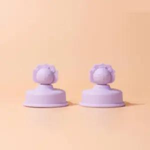 베베락 유아 원터치 빨대컵 토퍼 실리콘 라벤더 2개 BNA