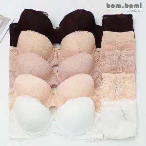 [봄보미] 벨라미 볼륨 ABC컵 레이스 브라팬티 10종세트