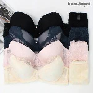 [봄보미] 엔틱플라워 ABC컵 레이스 볼륨 브라팬티8종세트