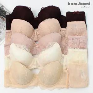 [봄보미] 로망스 볼륨 ABC컵 레이스 브라팬티 10종세트