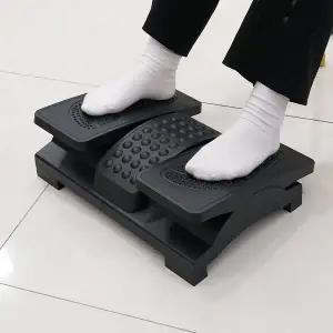 각도조절 좌우분리형 지압판 발받침대 양발 풋레스트 (WFKKFUP)