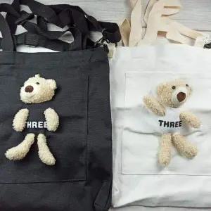 귀여운에코백 크로스 다용도가방 곰인형가방 다용