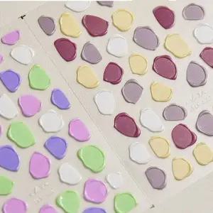 네일아트 멋짐 뿜뿜 씰링 데코 5D 엠보스티커 4종-WFHTUPZ