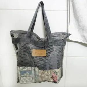 ( )메쉬 물빠짐 가방 목욕 샤워 바구니 그레이_24195210