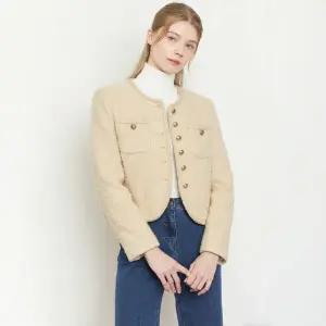 [롯데백화점]케네스레이디 버튼포인트 부클 울 자켓 (EWJKOK01)