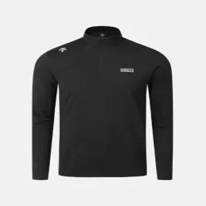 데상트 러닝 반집업 긴팔 티셔츠  B1 SR123RTL22 BLK0 MGRY