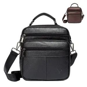 [블루마운트] 802 남성 소가죽 심플 크로스백 수납가방