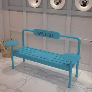 철제벤치의자 야외 공원 카페 등받이 대기실 테라스