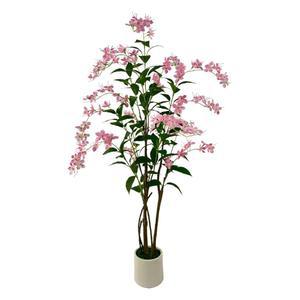 VIGGDA 인공 나무 가짜 재스민 나무 5피트 높이의 가짜 재스민 식물 화분 가짜 실크 나무 실내 식물