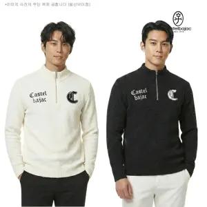 까스텔바작 남성 골프 반집업 방풍안감 니트 부클원단 티셔츠 BGDWSW-301