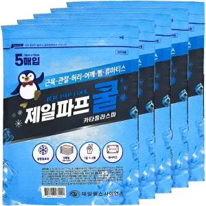 제일파프 쿨 5매 붙이는 파스형 냉찜질 5개(25매)