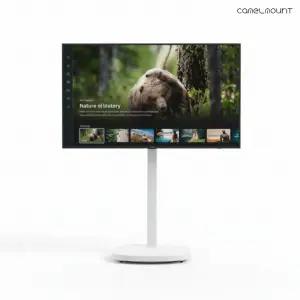 TV 모니터 이동식거치대 스탠드 받침대 각도조절 높이조절 회전 _MMB43PW