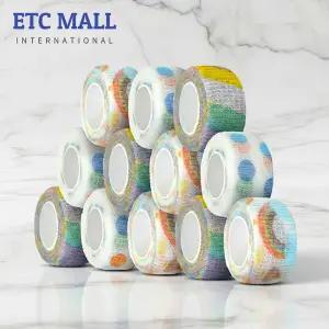 이티씨몰 자가점착 밴드 2.5cm 압박붕대 패턴 무늬 3종 스크류 그레이시 쓰리도트 유토피아 10+2