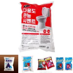 (1kg) 브이텍 만능 시멘트 백색/백시멘트/바닥/보수/작업/변기/대용량/사무실/타일/줄눈/가정/학교/업소용