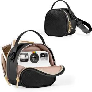 폴라로이드 Go 2세대 즉석 카메라와 호환 프로크바 미니 카메라 가방 포켓과 어깨끈 소형 슬링백 블랙