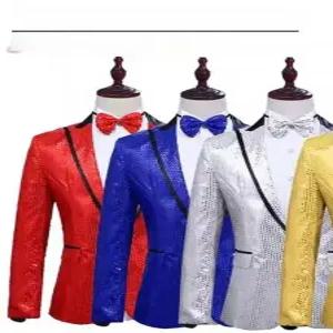 트로트 반짝이 무대의상 공연 무대복 스팽글 세트 재킷 파티 자켓 웨이터 빤짝이 밤무대