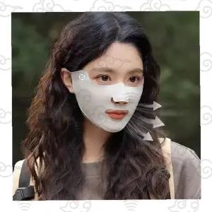 얼굴 자외선차단 냉감 쿨링 마스크 입부분 오픈 통기성 여름 야외활동 골프 낚시